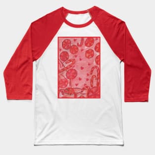 Abstract Candies Baseball T-Shirt